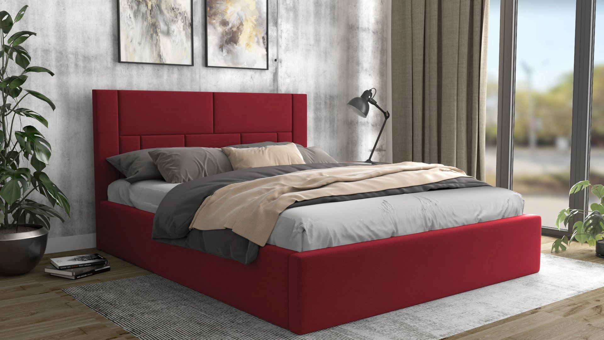 Цвят череша в интериора на спалнята: как да го използваш?